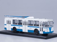 Коллекционная масштабная модель 1:43 Троллейбус ЗиУ-682В бело-синий (SSM)